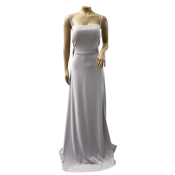 Birdy Grey Benny Cut Out Tie Back Maxi Formal Bridesmaid Dress Lilac 1X NWT - Picture 5 of 16